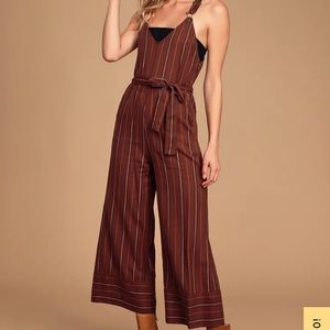 Billabong Bella Day Striped Jumpsuit
